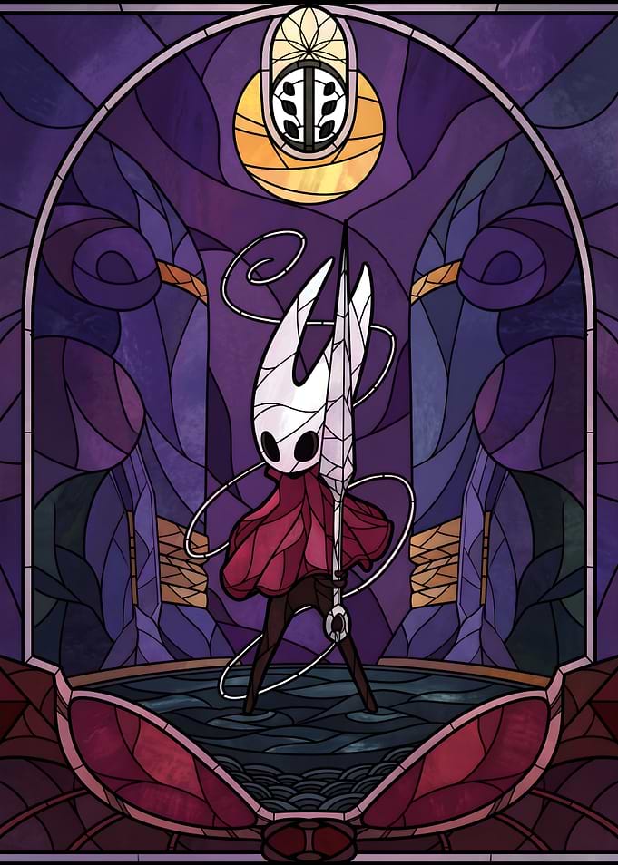 Hornet in Stained Glass Style