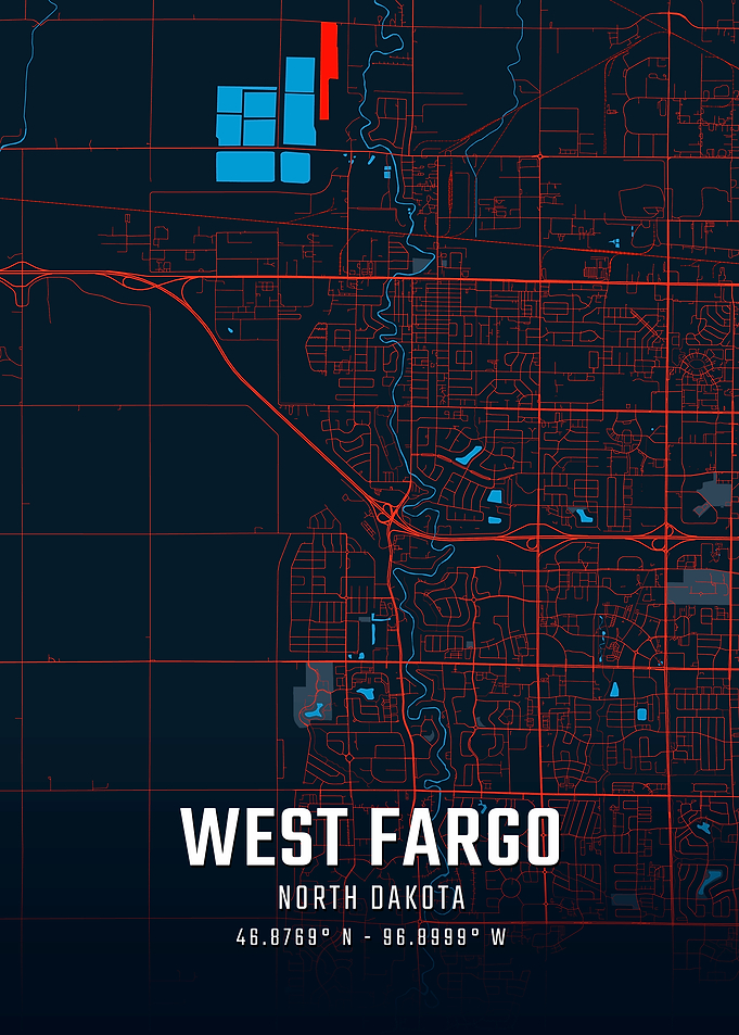 West Fargo North Dakota City Map
