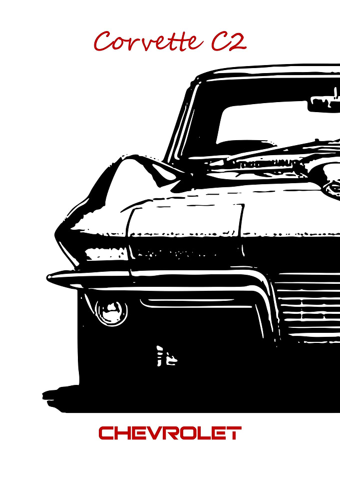 Corvette C2 Chevrolet Graphic