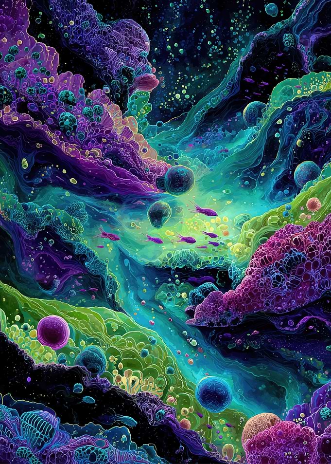 Surreal Underwater Landscape