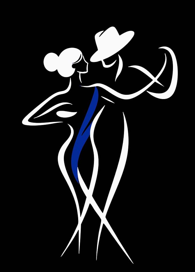 Couple Dancing Tango