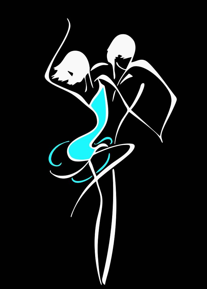 Couple Dancing Silhouette