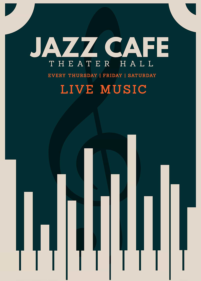 Jazz Cafe Live Music Poster