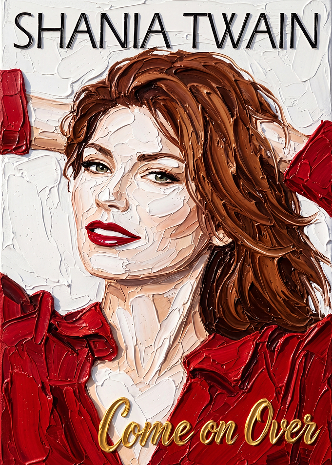 Shania Twain Come On Over Album Cover Art Poster