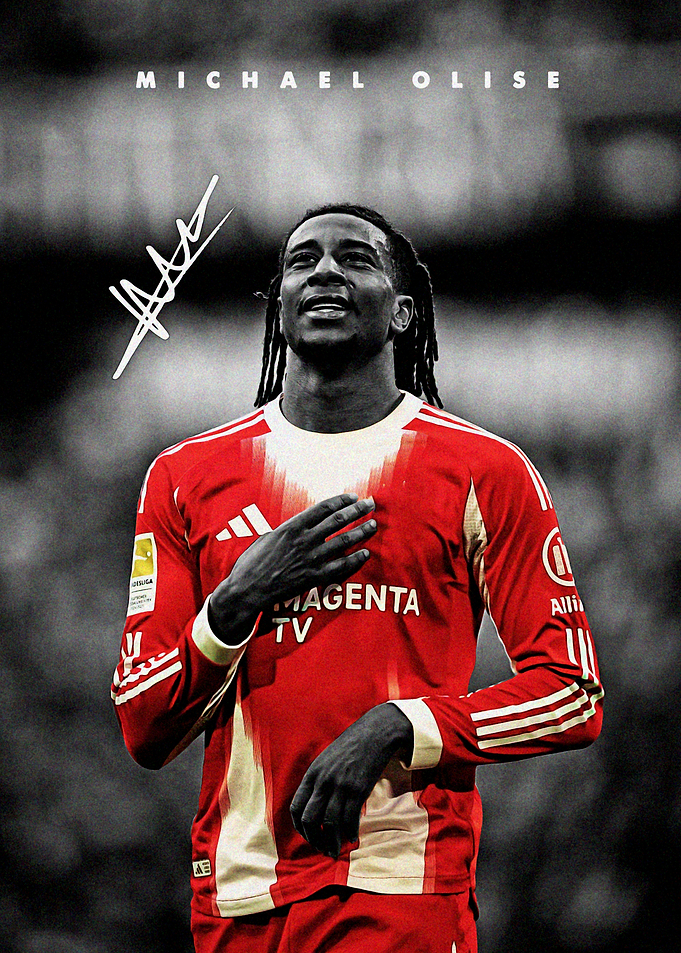 Michael Olise Autographed Jersey