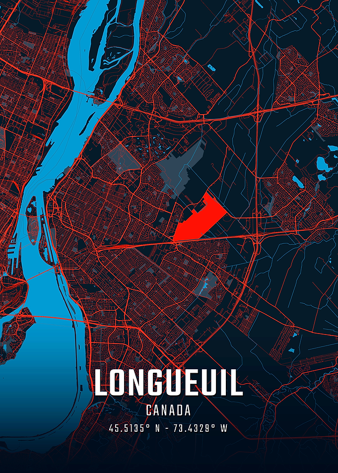 Longueuil City Map