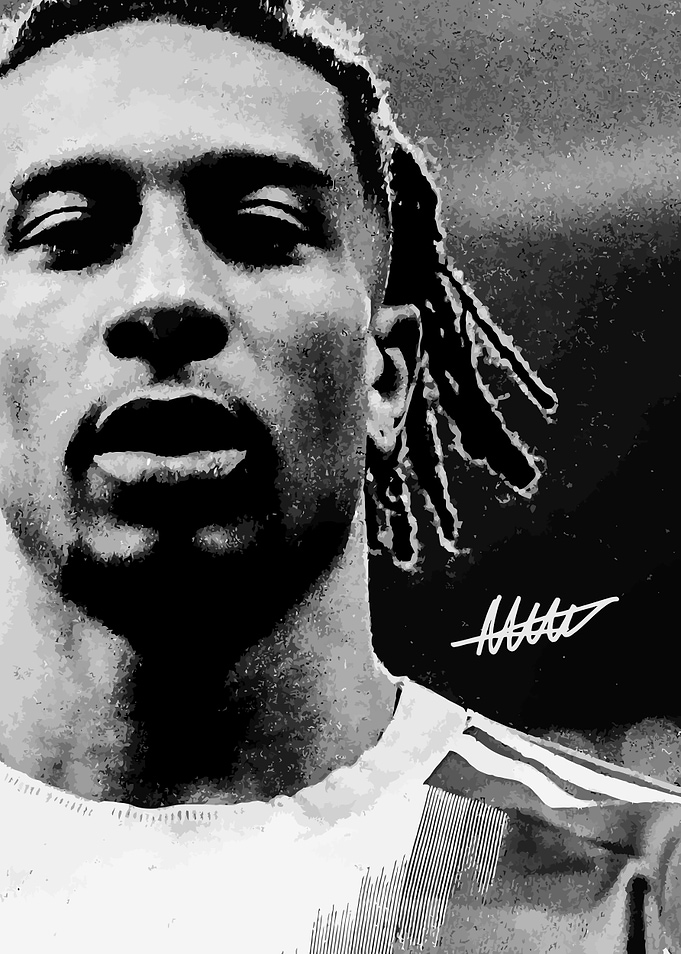 Close-up Portrait of a Football Player