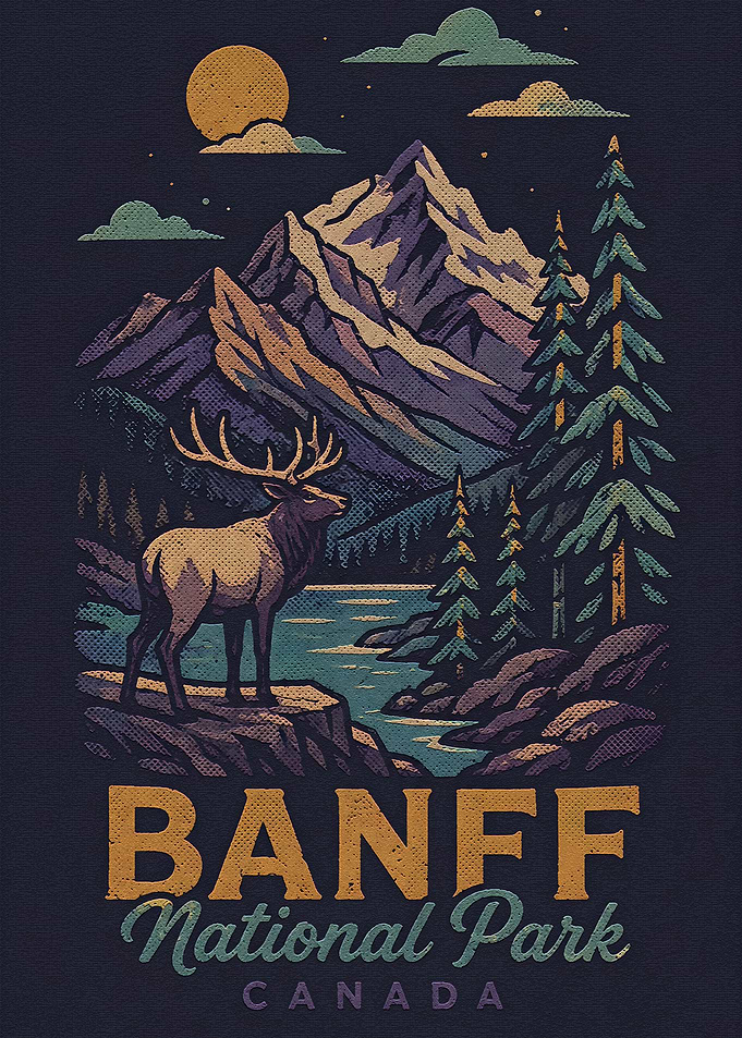 Banff National Park Vintage Poster