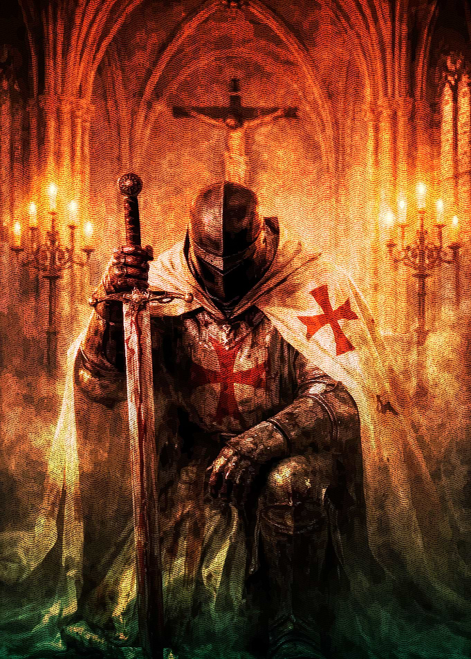 Kneeling Knight with Sword