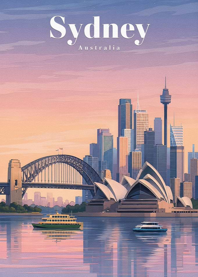 Sydney Skyline at Sunset