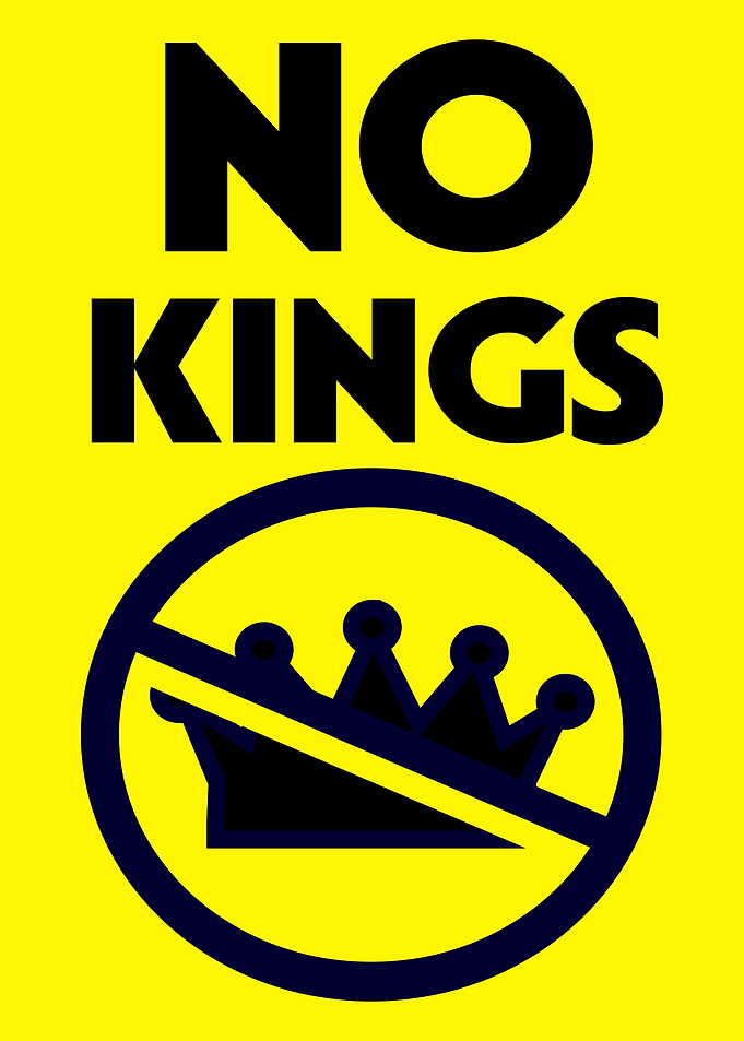 No Kings Sign