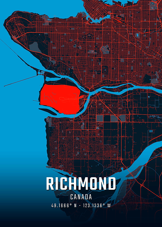 Richmond Canada City Map