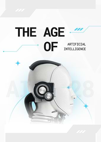 The Age of Artificial Intelligence Robot Head