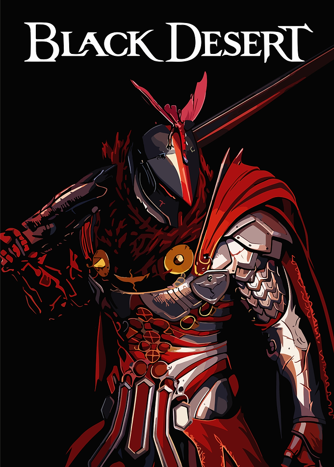Black Desert Warrior Artwork