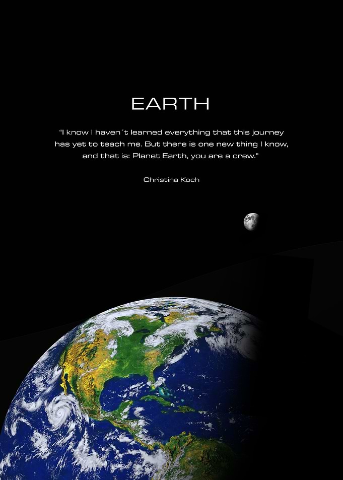 Earth and Moon Quote