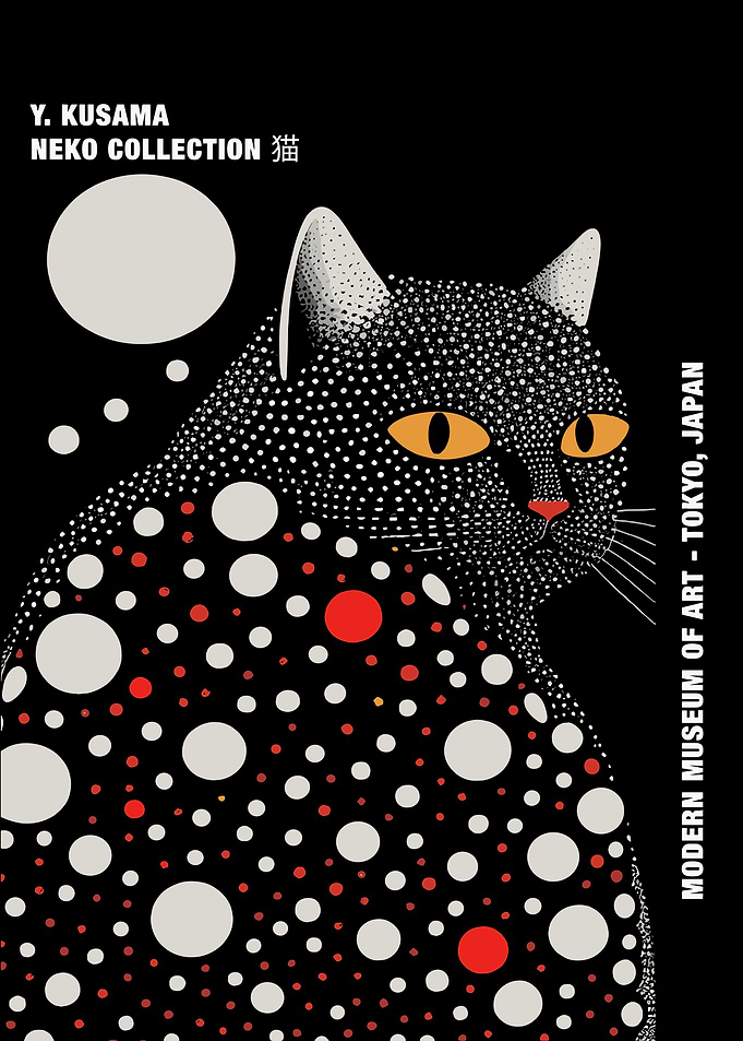 Yayoi Kusama Neko Collection Cat Art
