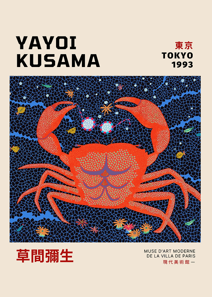 Yayoi Kusama Crab Art