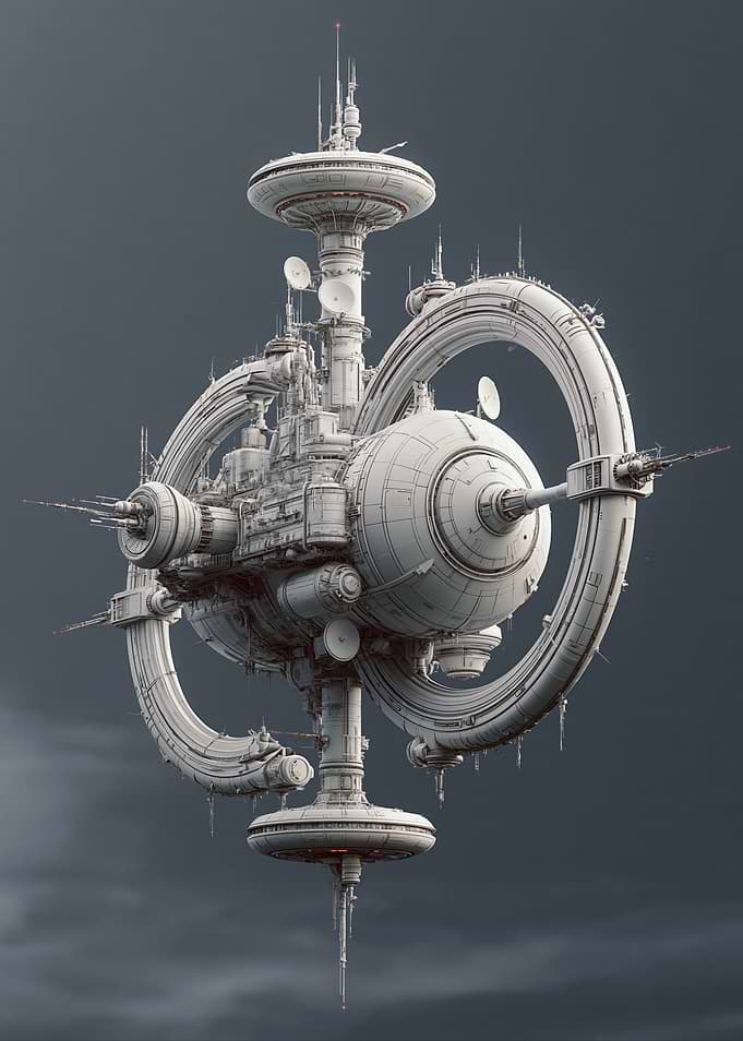 Futuristic Space Station