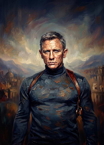 Daniel Craig as James Bond Portrait