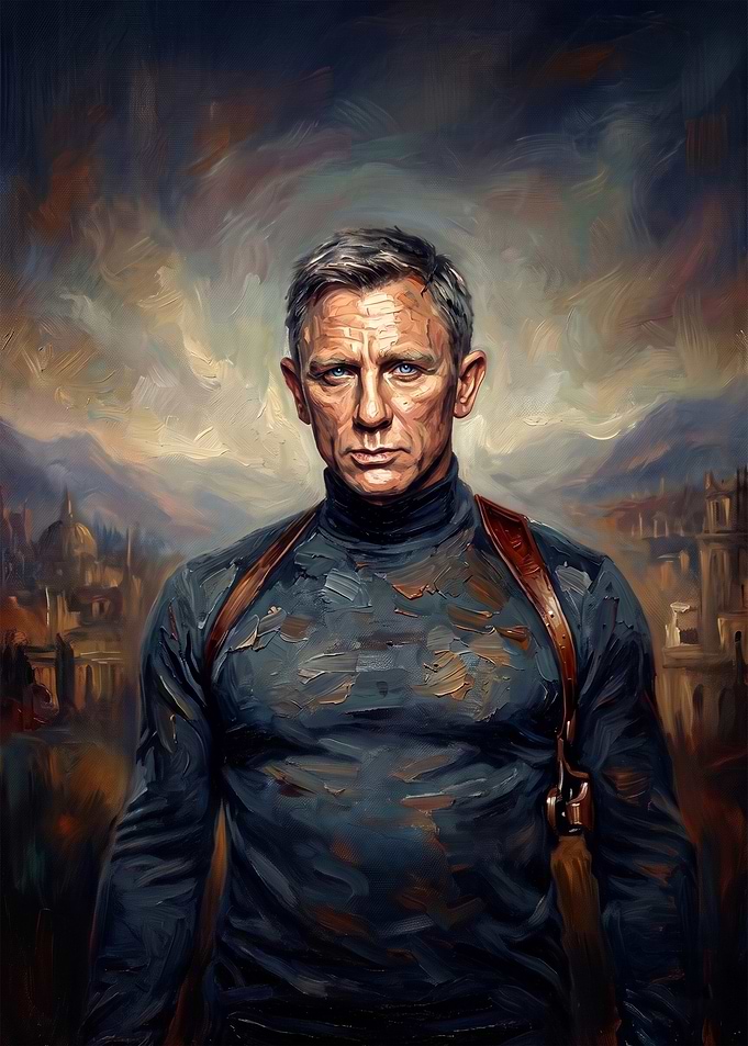 Daniel Craig as James Bond Portrait