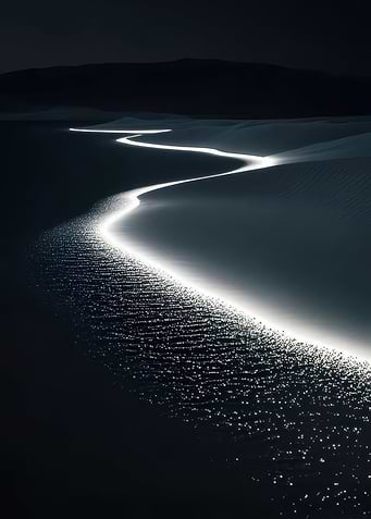 Moonlit Desert Dunes