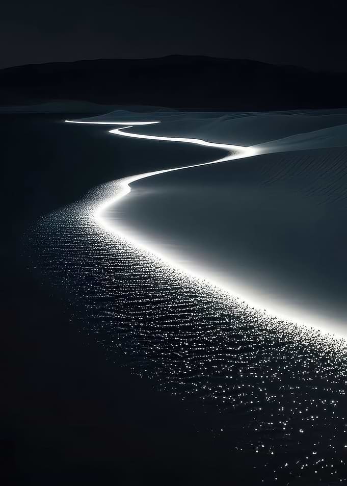 Moonlit Desert Dunes