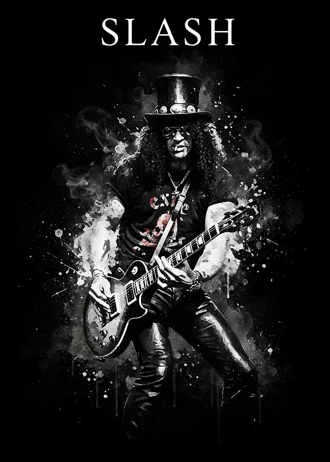 Slash Playing Guitar
