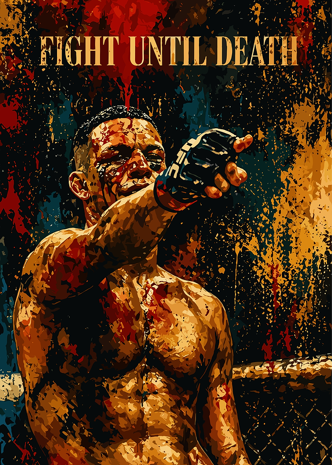 Nate Diaz Fight Until Death Poster