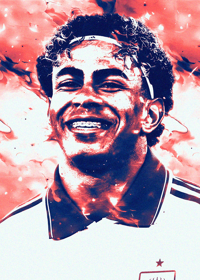 Smiling Yamal Soccer Player