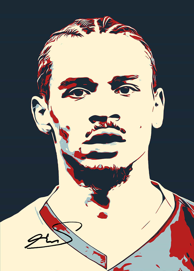 Leroy Sane Pop Art Portrait