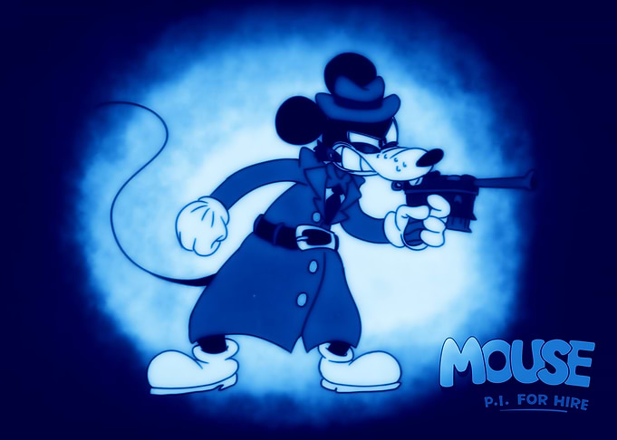 Detective Mouse with Gun