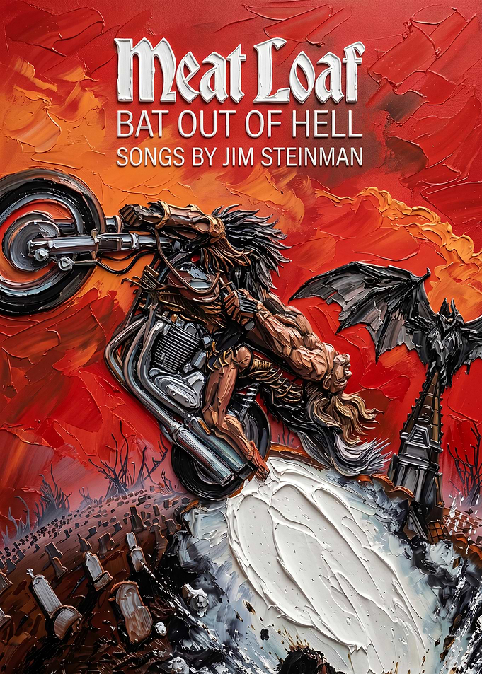 Bat Out of Hell Album Cover Art Poster