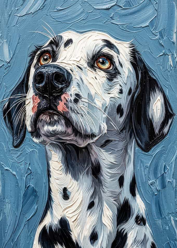 Dalmatian Dog Portrait