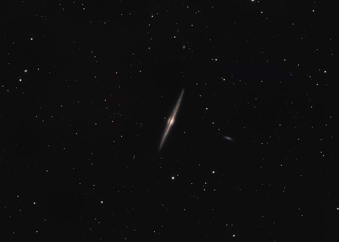 NGC 4565 Spiral Galaxy and Companion