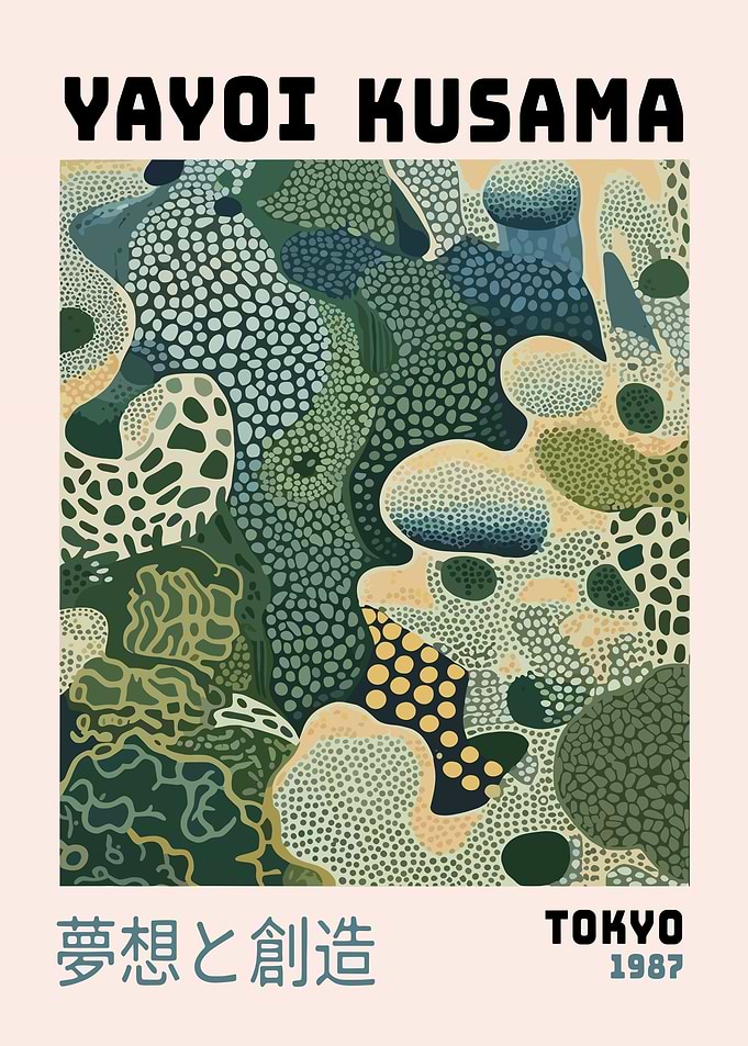 Yayoi Kusama Dream and Creation Poster