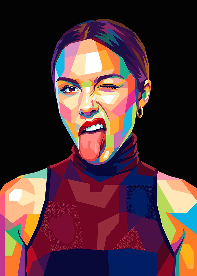 Olivia Rodrigo Pop Art Potrait