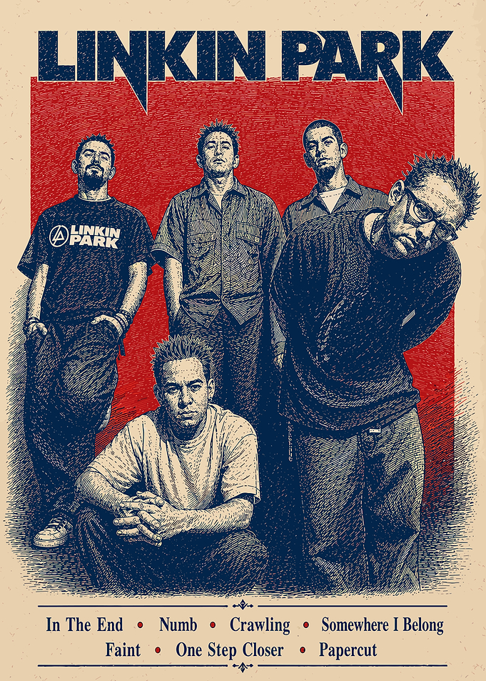 Linkin Park Band Poster