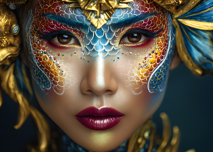 Fantasy Dragon Makeup Portrait
