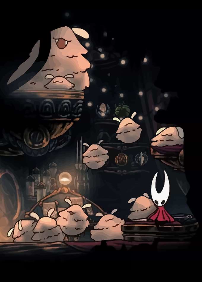 Hollow Knight Hornet and Mosskin