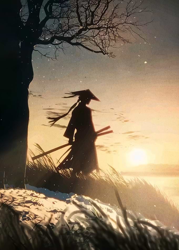 Samurai at Sunset