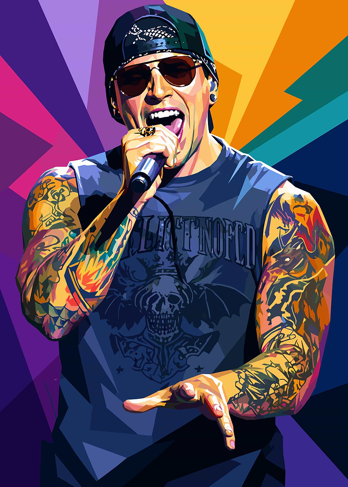 M. Shadows Pop Art Portrait