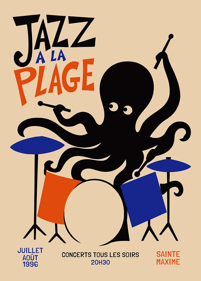 French Jazz Poster