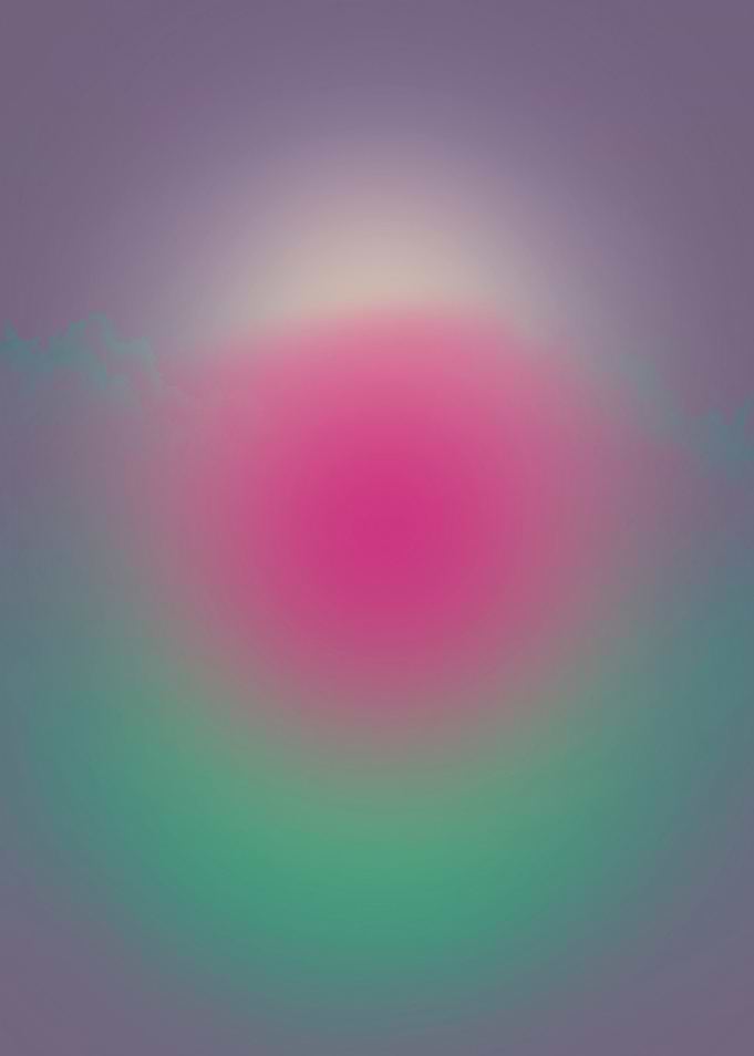 Abstract Gradient with Pink and Teal