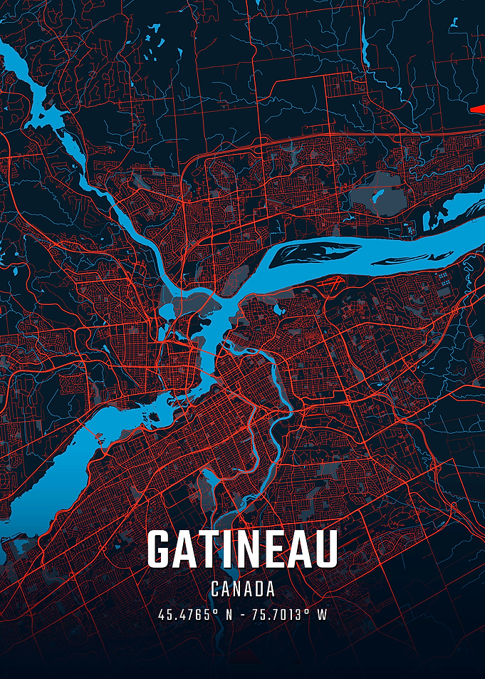 Gatineau City Map