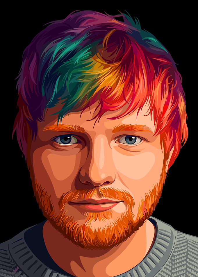 Ed Sheeran Pop Art Portrait