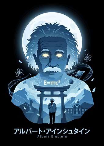 Albert Einstein E=mc2 Illustration
