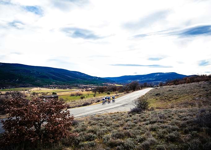 Cyclists on a Mountain Road - Tour de la Provence 2026