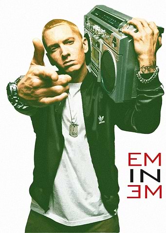 Eminem with Boombox