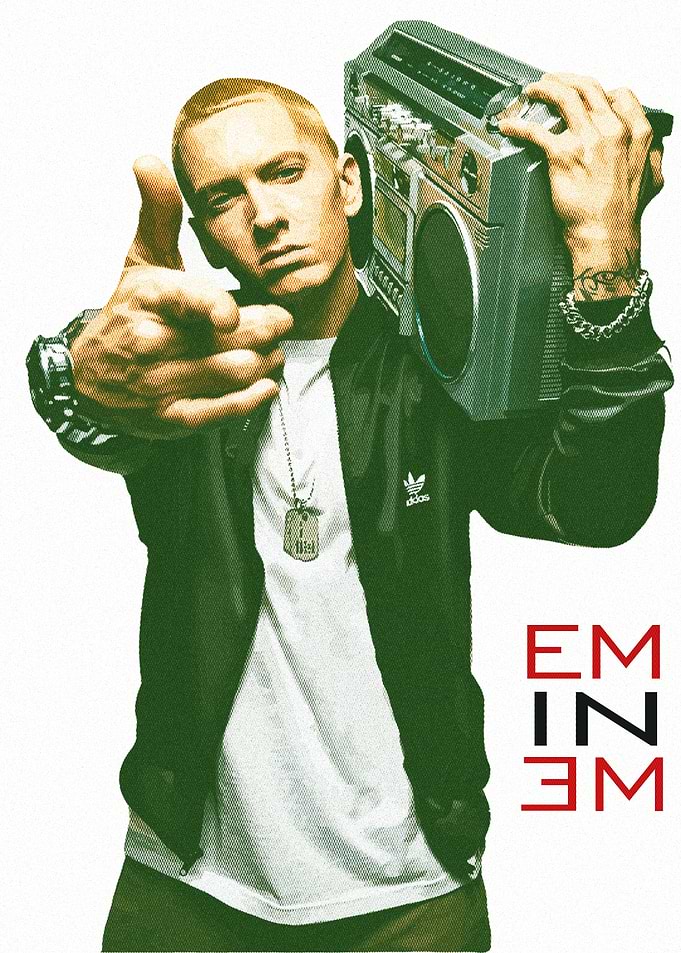 Eminem with Boombox