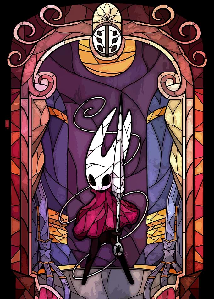 Hornet in Stained Glass Style